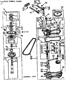Washer drive tube oil seal 91939 - appliance diagrams