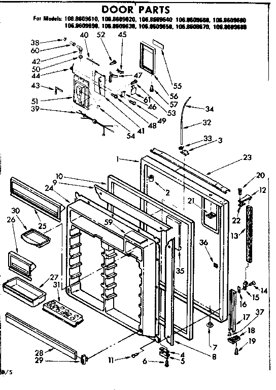 Refrigerator o-ring 488996 - appliance diagrams