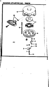 Starter housing 590577 - appliance diagrams