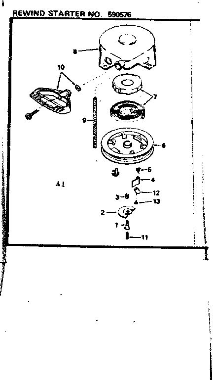 Starter housing 590577 - appliance diagrams