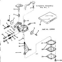 Load image into Gallery viewer, Carburetor 630982 - appliance diagrams