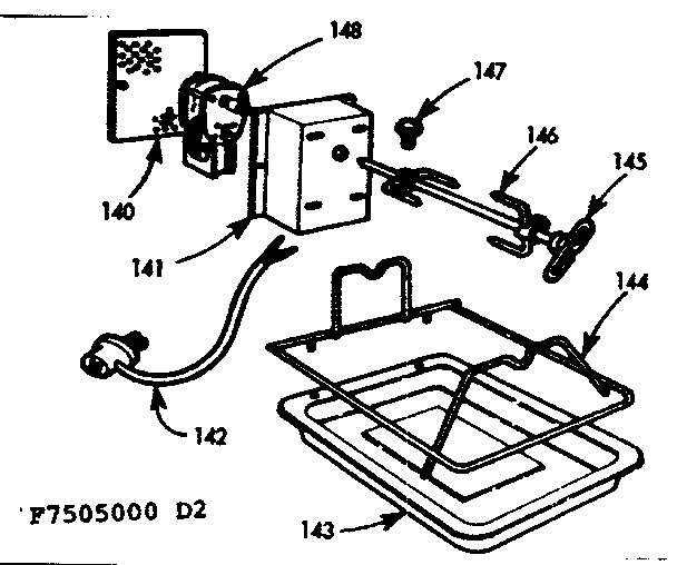Rotisserie motor 100084 - appliance diagrams