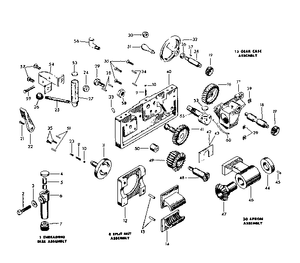 Lathe traverse gear case 10F-11 - appliance diagrams