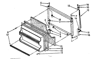 Refrigerator door hole plug 844478 - appliance diagrams