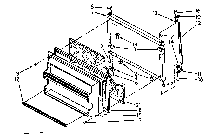 Refrigerator door hole plug 844478 - appliance diagrams