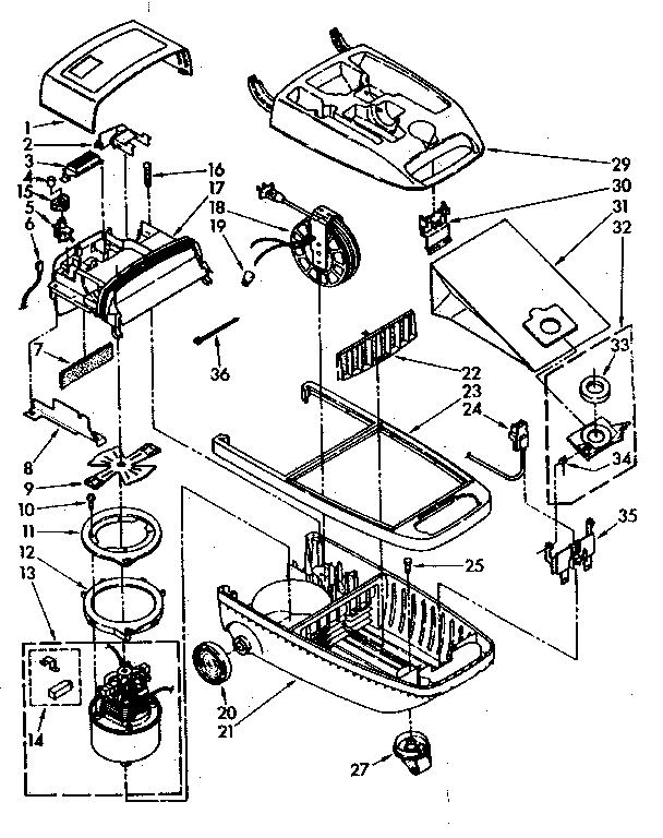 Dust bag 706014 - appliance diagrams