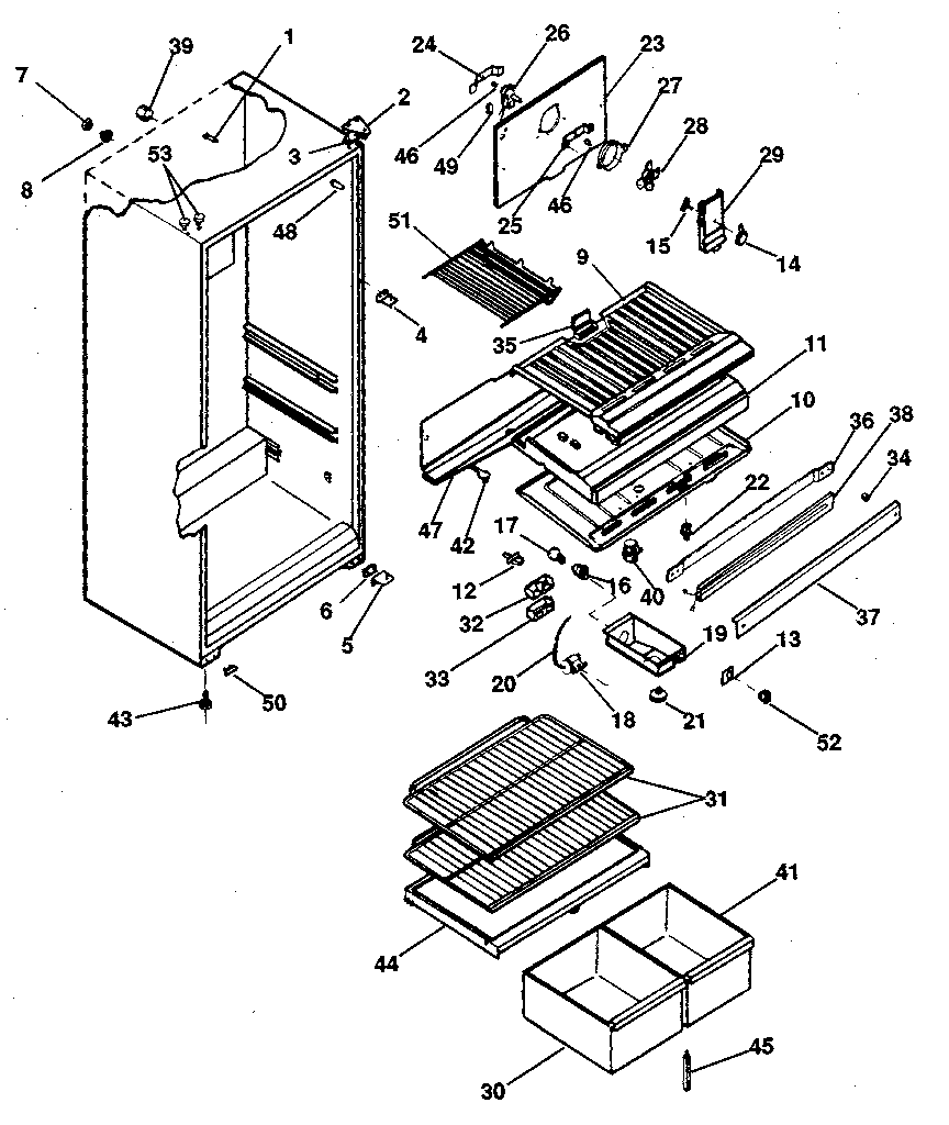Refrigerator mullion 3200368 - appliance diagrams