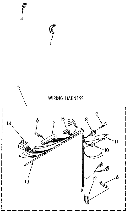 Washer terminal connector 353424 - appliance diagrams