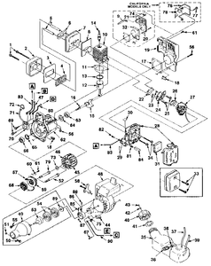 Motor housing A-02576-B - appliance diagrams