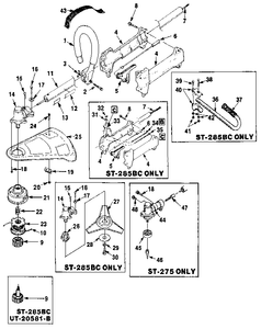 Line trimmer spool assembly DA-98912-C - appliance diagrams
