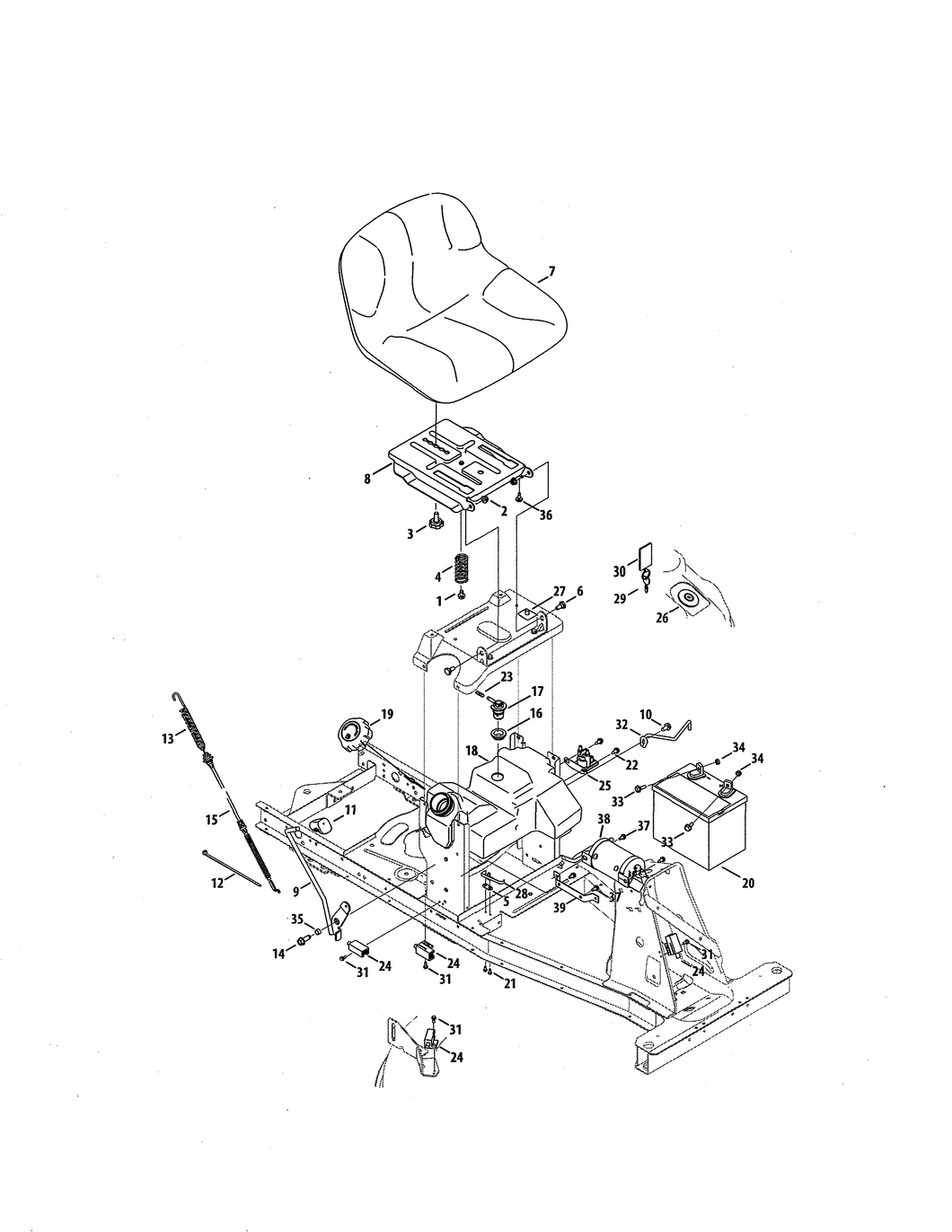 Lawn & garden equipment tap screw 710-0227 - appliance diagrams