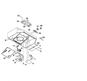 Range hood vent duct, 6-in 406 - appliance diagrams