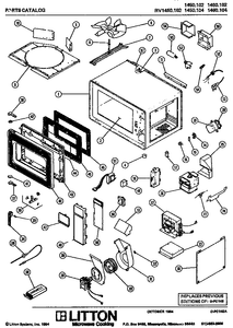 Microwave blower housing M65D268 - appliance diagrams