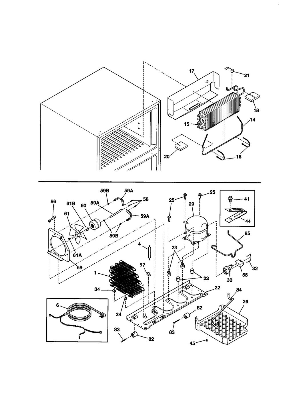 Refrigerator strap 5308000110 - appliance diagrams