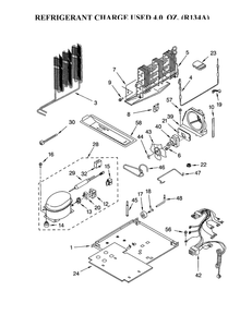 Refrigerator compressor grommet 1100826 - appliance diagrams
