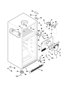 Freezer shelf support grommet 5303001609 - appliance diagrams