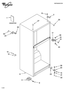 Refrigerator ice maker fill tube 2174760 - appliance diagrams